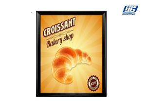 Wholesale Black Painting Rectangle Ultra Thin Snap Open Aluminum Poster Frame 463x340 mm from china suppliers