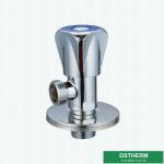 Chromed Wall Mounted Toilet Water Stop Triangle Handle Quick Open Bathroom Cock