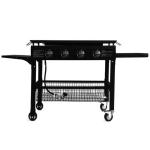 Enamelled Cast Steel Cooking Pan Gas Griddle for Restaurant Grade 4 Burner Flat