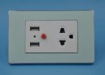 American Standard USB Wall Socket Outlet 0.4mm Acrylic With Fireproof PC
