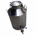 Food Sanitary Stainless Steel Fresh Milk Churn for Food Beverage Factories