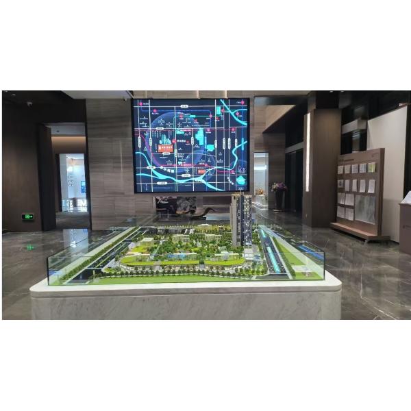 Complex Architectural Scale Model Urban Mixed Use 1:150 Scale Model