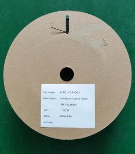 Wholesale RF 1.32 Dual Braid Miniature Coaxial Cable With Silver Plated Copper Wire Conductor from china suppliers