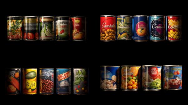 40g-3000g Volume Tin Food Cans with Lid Thickness 0.18-0.25mm and Body Thickness