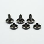 Antique Brass Solid Brass Double Cap Rivets For Leather Crafts Repair Stainless