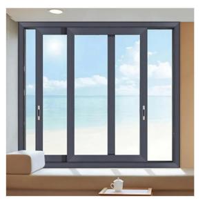China Double Glazed Soundproof Aluminum Alloy Sliding Windows Level 8 Air Tightness on sale