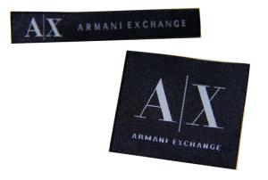 Wholesale Custom Made Blue Embroidered Cotton Woven Labels For Clothing / Hats / Gloves from china suppliers