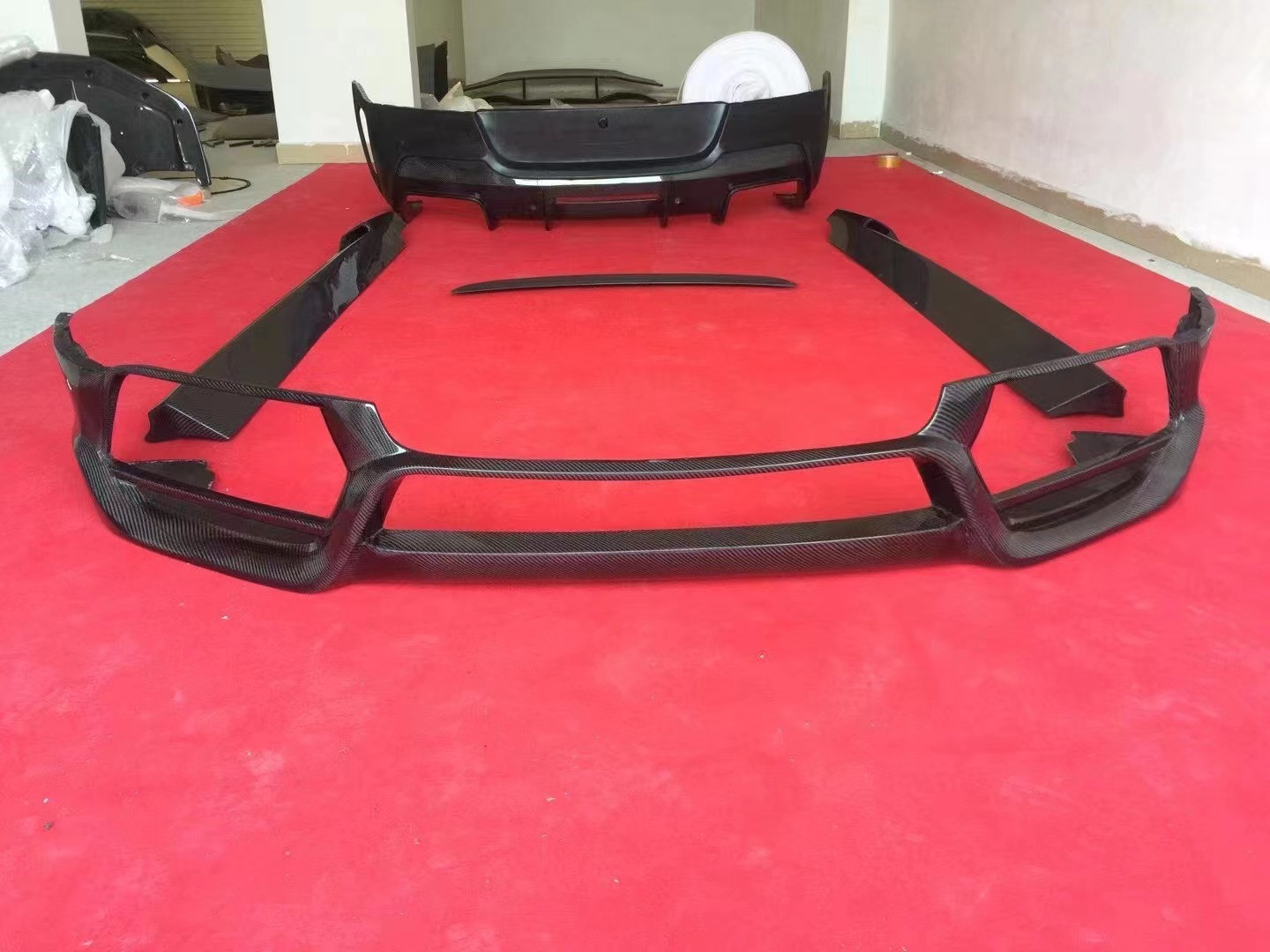 For Bentley Continental GT Carbon Fiber Body Kit Continental GT Upgrades VORS Style Front and Rear Bumper Spoilers