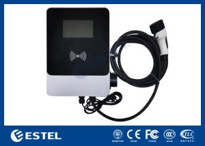 Wholesale Outdoor Electric Car Charging Pile Floor Mounted Single-Gun 32A 22kw EV Charging Station from china suppliers