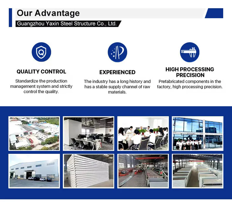 Modern Steel Frame Flat Pack Container House for Office Workspaces