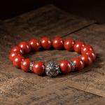 Feng Shui Bracelet For Women Lady Cinnabar Jade Gourd Bracelet Wealth Luck And