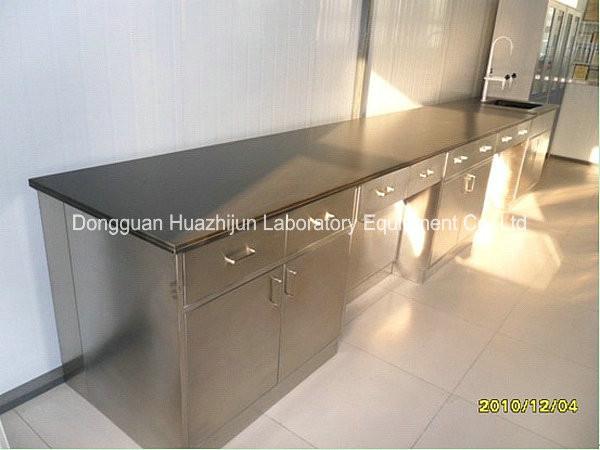 Industrial Stainless Steel Lab Furniture With Cabinet , Cosmetics Metal Lab
