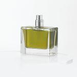 Glass Perfume Bottle Packaging with Logo and Plastic Closure