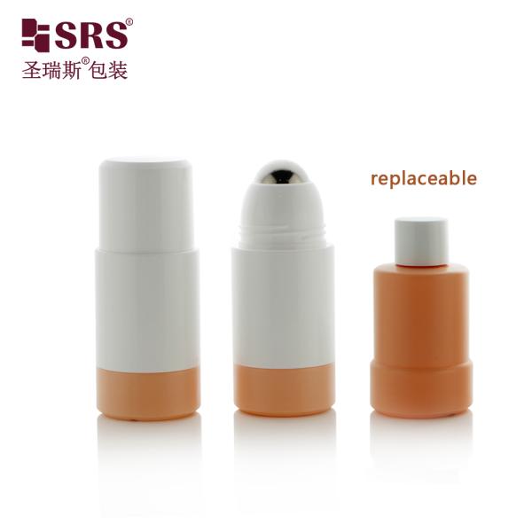PP PCR Refillable Roll On Bottle 50ml 75ml for Deodorant and Skincare