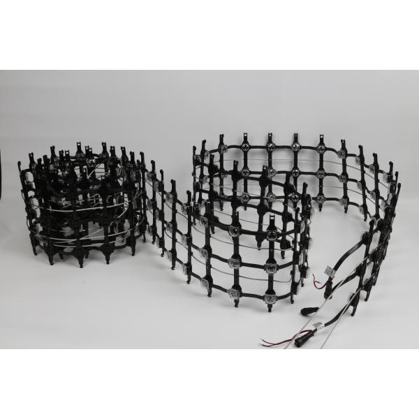 Eagerled P62.5 Full Color RGB Building Waterproof Led Video Wall Mesh Curtain Led Screen Outdoor Led Grid Wall Screen Display