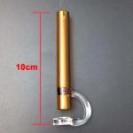Multiple Colors Glass Hand Pipe For Tobacco Pocket Size 3.9 Inch