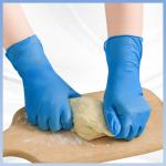 Comfort Wrapping Food Processing Gloves Disposable PVC Blue Gloves