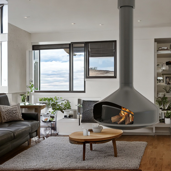 real fire fireplace