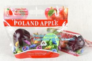 Wholesale Gusseted Plastic Cherry Bag with Zipper, Barrier Feature Fruit Packing Bag Fresh Protection, Cherries carriage bag from china suppliers