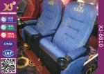 Fabric Upholstery Soft Padded Stadium Theater Seating With OEM Logo Sew On Back