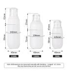 White 2 Oz Clear Plastic Spray Bottles PET Material Round Shape for Perfume