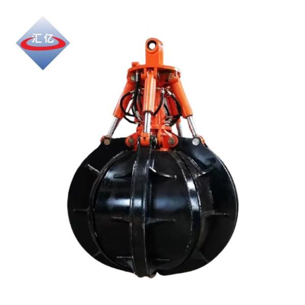 70 Ton Discharging Excavator Grapple Hydraulic Grab Bucket Hardox 400