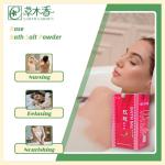 Rosy Herbal Bath Salts 28g×40PCS Pink Bath Salt For Radiant Skin
