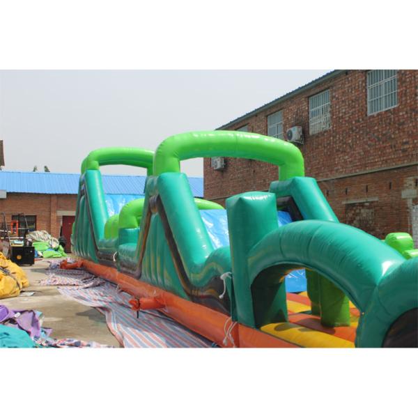 Customized Color Inflatable Obstacle Course White Bounce House Game for Unisex Party
