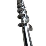 Stainless Blade Carbon Steel Flex Screw Auger Continuous For Powder And Granule