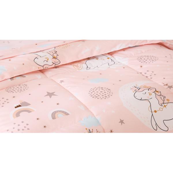 Pink Unicorn Toddler Microfiber Bedding Set - 4 Piece Comforter & Sheets