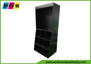 Black Printing Cardboard Display Shelves , T Shirts POP Cardboard Display With Matt Lamination FL182