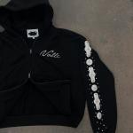 Custom Acid Wash Sweatsuit Embroidery Patchwork Cotton Hoodie Jogging Suits