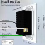 20A QC/PD20W USB Outlet With 0.2W Power Night Light