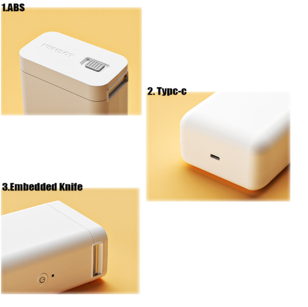30mm/s 24mm Label Barcode Printer Machine No Ink USB Bluetooth