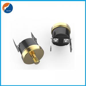 China Bakelite Housing Copper Screw Bimetal Thermostat Single Pole Bimetallic Disc Thermostat M4 on sale