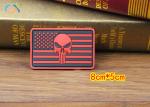 PVC 3d Rubber Patch Punisher Fluorescent Sticker Armband Waterproof Personality