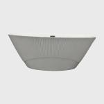 Sustainable White Gloss Oval Stand Alone Bathtub Acrylic Home Hotel