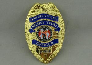 Wholesale Custom USMTA Muay Thai Zinc Alloy Souvenir Badges 3.5 inch Soft Enamel from china suppliers