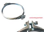 Bolt Connect 6 Inch Gal Pipe Clamps Together Dust Collection Pipe