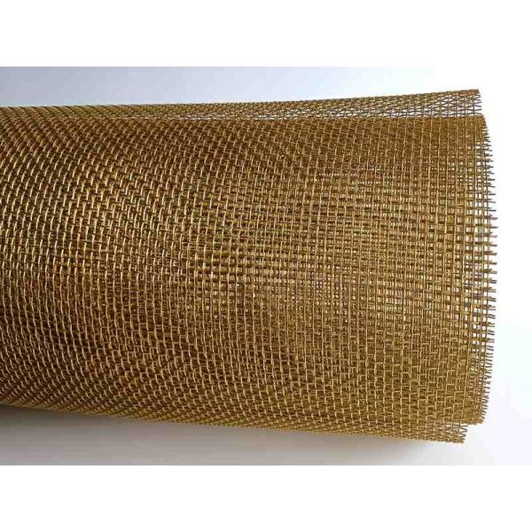 Square Hole Plain Woven Copper Wire Mesh Cloth 30m/Roll Wear Resistant