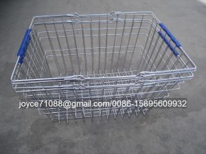 Wholesale Colored Chain Shops / Supermarket Shopping Baskets ISO9001 Certification from china suppliers