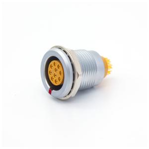 Wholesale ZGG Straight Plug Round Push On Coax Connector 10 Pin Silver Color from china suppliers