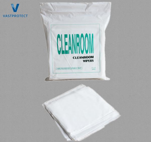 9" X 9" Antistatic Laser Sealed Edge 100% Polyester Lint Free Cleanroom Wipers