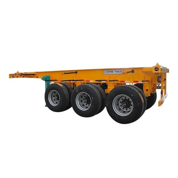 20 Feet 40 Feet Skeleton Semi Trailer for Terminal Trailer Container 30t Rim 9