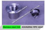 Marine ballast tank stainless steel sounding pipe head, ballast tank steel deck