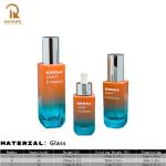 REMAX 30ml Dropper Bottle 100ml Lotion Pump Bottle Gradient Glass Packaging Set