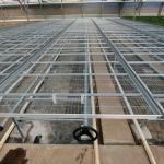 Diy Commercial Greenhouse Rolling Benches Galvanized Steel Mesh For Orchid