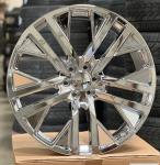 CT2009 26 GMC Replica Rims Chrome Wheels Tires For Tahoe Silverado Sierra