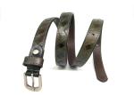Cowhide Female 2.0cm Width Full Grain Leather Belt