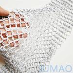 Decorative Stainless Steel Chainmail Ring Mesh Curtains Building Facades